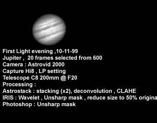 Jupiter First Light